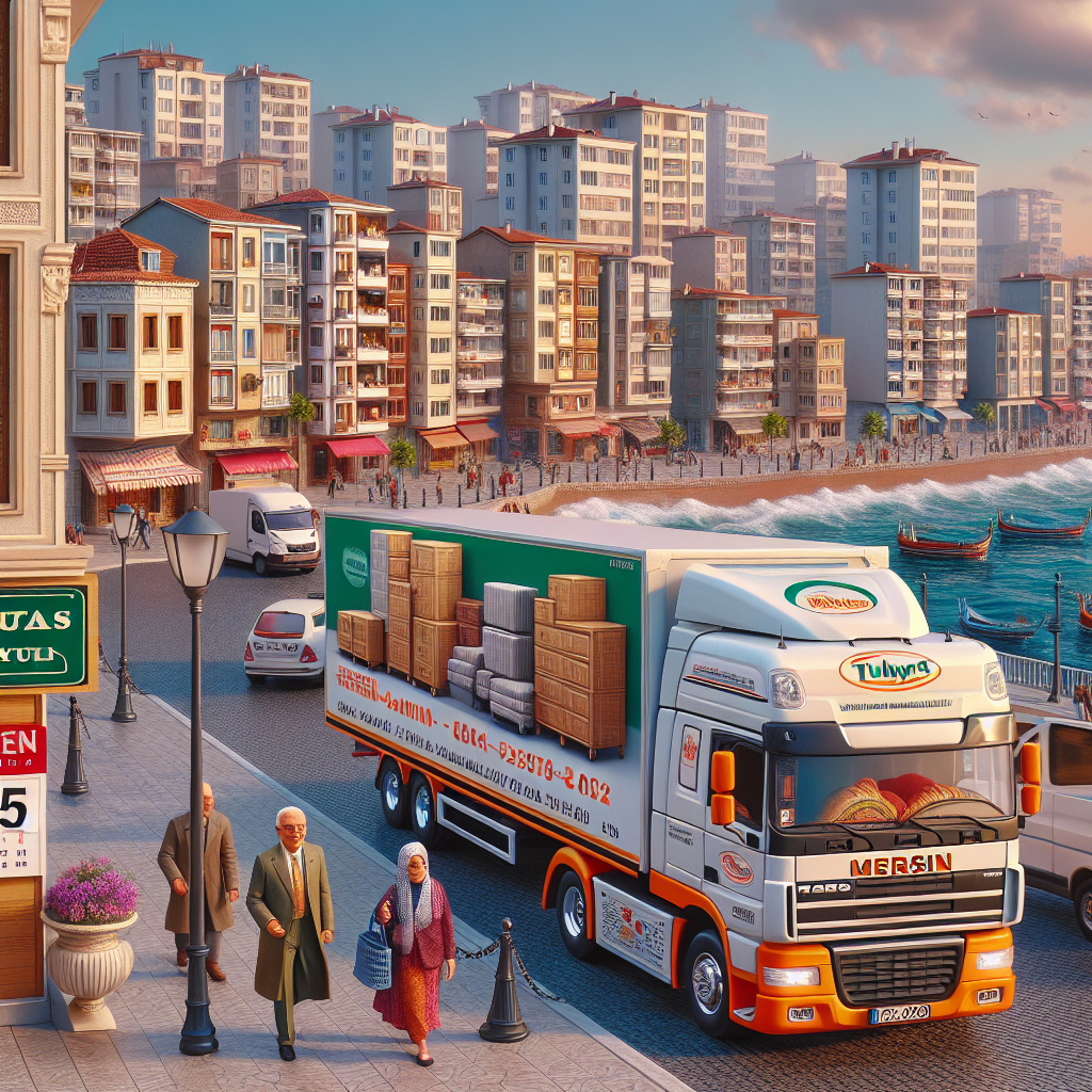 Illustration of Mersin Evden Eve Nakliyat 2026 Fiyatları ve Hizmetleri